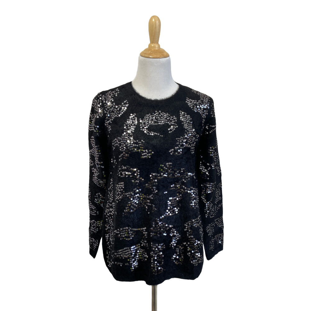 NEW Alfani Sequin Long Sleeve Sweater Size Small